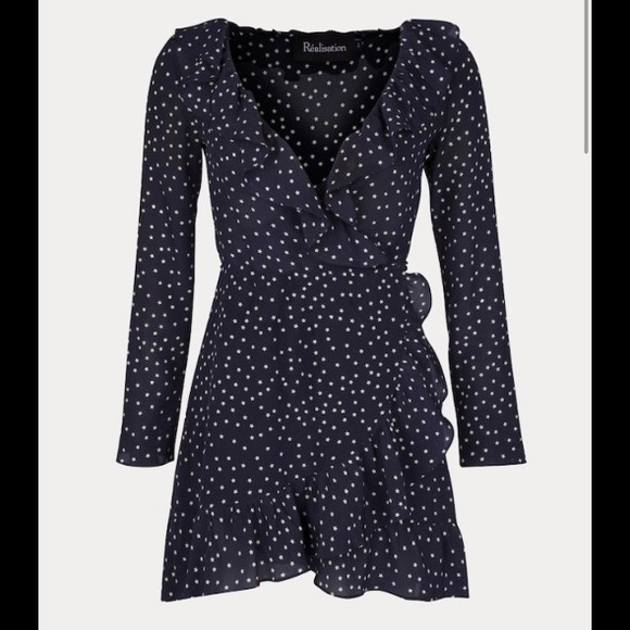 Réalisation Par Alexandra Navy Star Dress XS - Picture 1 of 8